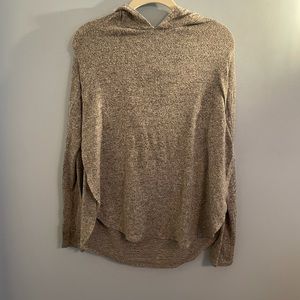 Gray split side hoodie